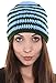 Simplicity Unisex Mustache Mask Face Warmer Ski Hat Cap with Attched Beard, Blue