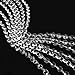 26FT Crystal Garland, KINJOEK Crystal Clear Glass Bead Garland Chandelier Hanging for Wedding Home DIY Craft Jewelry Party Tree Decoration