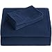 Bare Home Super Soft Fleece Sheet Set - Twin Size - Extra Plush Polar Fleece, No-Pilling Bed Sheets - All Season Cozy Warmth (Twin, Dark Blue)