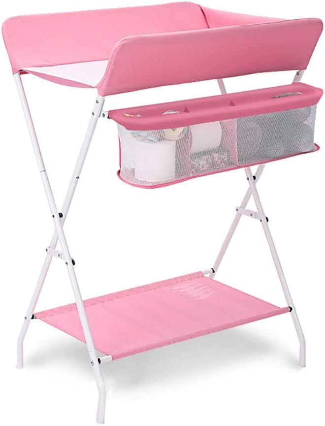 pink changing table dresser