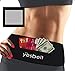 YesBelt #1 REVERSIBLE Running Belt and Waist Pack w ZIPPER - Better than Cell Phone Sports Armband - iPhone 6 Plus - Best Travel Money Belt - Stylish Fitness Zip 'n Flip Band for Workout - Black M