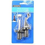 1 X Coooking Concepts Flip-top Wine Stoppers, 2-ct. Packs Make That Delicate Bottle of Wine Last Just a Little Longer. by EIH