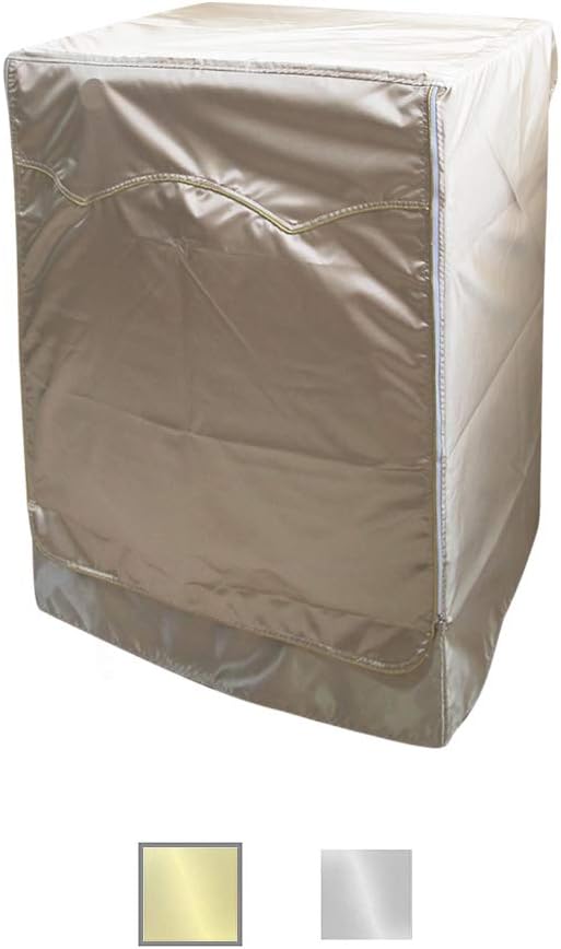 QLLY Washer/Dryer Cover for Front-loading Machine - Waterproof, Dustproof, Sun-Proof, W27"D33"H39"Suitable for most Washers/Dryers on US and Canadian market (Enhanced Gold)