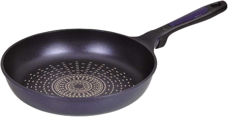 パール金属 軽い フライパン 28cm ガス火専用 驚きの軽さ ブルーダイヤモンドコート HB-2018 ブラック【IH非対応】