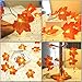 3 Pack Fall Garland with Pumpkin Lights & Enlarged Maple Fall Halloween String Lights Pumpkin Decor, 30Ft 60LED Waterproof Battery Operated Fall Decorations for Home Thanksgiving Decor Indoor Outdoor
