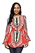 HOTAPEI Women African Printed Slim Fit Long Sleeve Clubwear Party Shirt Blouse Top