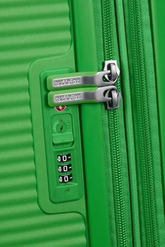 Soundbox - Valise Cabine 55 x 40 x 20/23 cm - Trolley Rigide pour EasyJet & la Plupart des Compagnies Aériennes, Extensible, 35.5/41L, (Grass Green)