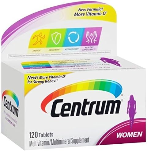 Centrum Women Multivitamin, 120 Tablets Per Bottle (3 Pack)