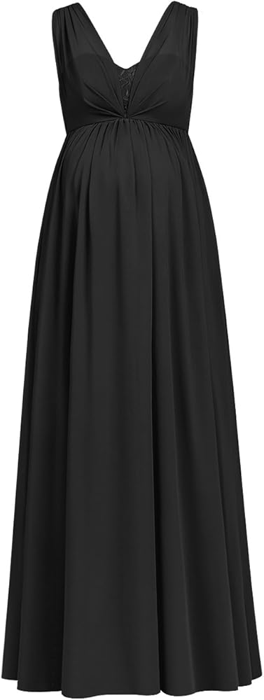 black maternity bridesmaid dress