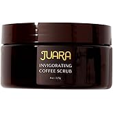 JUARA Invigorating Coffee Scrub - Exfoliating Body Scrub with Sumatra Coffee Beans & Rice Protein - Sulfate-Free Body Exfoliator for Smooth Skin, Indonesian Jamu Formula, 8 oz