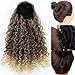 Kori Koli Afro Kinky Curly Clip In Hair Extension Japanese Synthetic fibers Hairpiece For Women (14