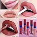 Makeup Lipstick Matte Set,DE'LANCI Liquid Lipstick Long Lasting Waterproof,Dark Red Liquid Lip Gloss Beauty Stay All Day,8 Colors Lipgloss Natural Nude Lipsticks High End Gift Kit