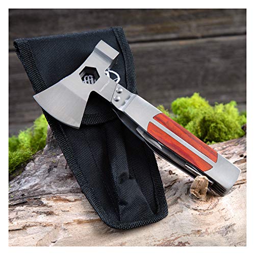 Sheffield 12301 Camper 12in1 AxeHead Multi Tool, Axe, Hammer