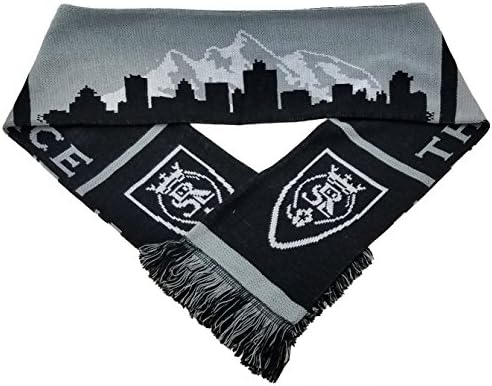 MLS Real Salt Lake Skyline (B&amp;W) Scarf, Black, One Size