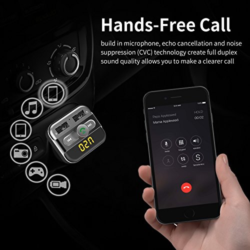 Bluetooth-FM-Transmitter-for-Car-TOMPOL-Bluetooth-Car-Adapter-with-Dual-USB-Port-and-Hands-free-Calling-for-iPhone-Samsung-Smartphone
