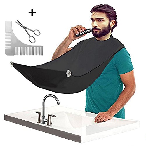 Kesouli 3 in 1 Beard Shaping Tool Kit, Beard Shaping Template Comb Designed for Various Beard Styles for Men, Easy Disposal and No Mess