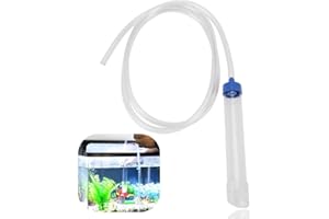 PSSOPP Aquarium Manual Water Changer Gravel Cleaner Water Filter Syphon Tube Fluids Transfer Tool PVC Sand Vacuum Cleaning Pump Fish Cleaning Tool with 59in Long Pipe