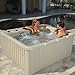 LifeCast Serenity Hot Tub Portable Spa 14 Jets & Lounge Seat: 120V Plug-n-Play / 240V Convertible (made by Strong Spas/Durasport)