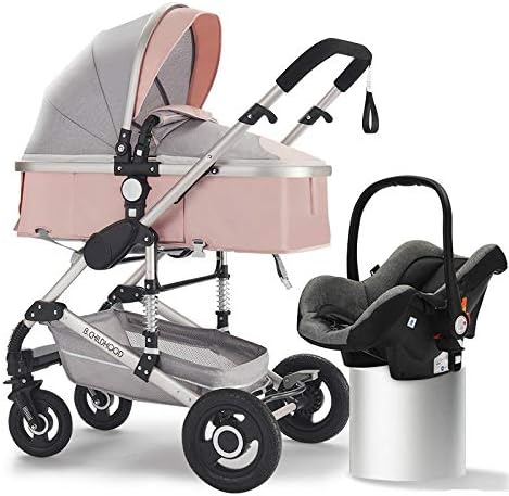 3 in 1 Baby Stroller High View Pram Foldable Pushchairs Bassinet Car Seat Supply