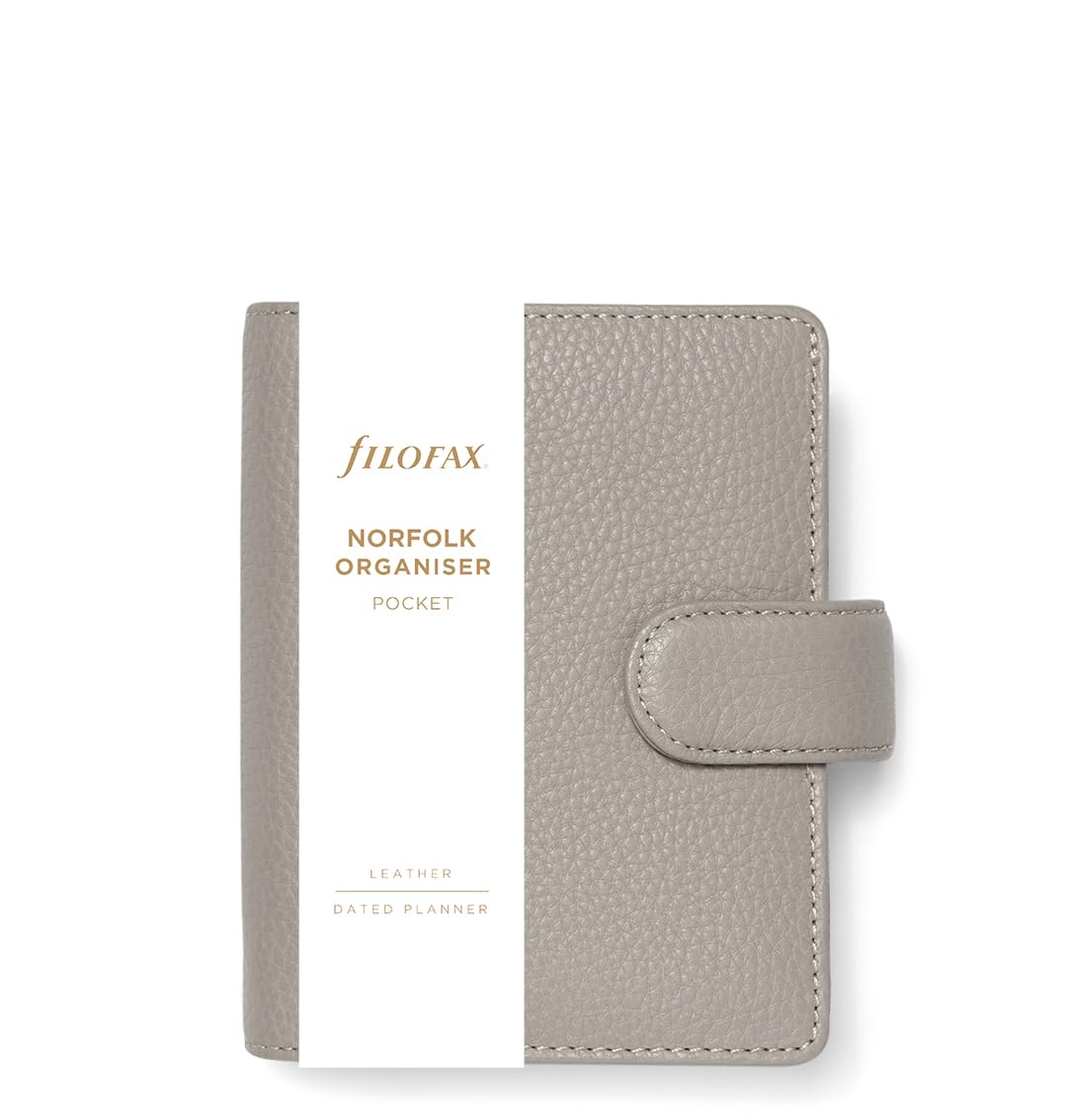 Filofax Pocket Norfolk Organiser - taupe