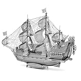 Fascinations ICONX Queen Anne's Revenge Ship 3D Metal Model Kit