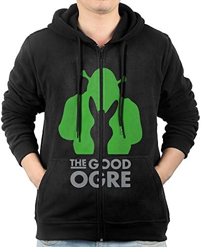 Classic Animated Film Shrek Logo Men's Hooded Sweatshirt With Pocket