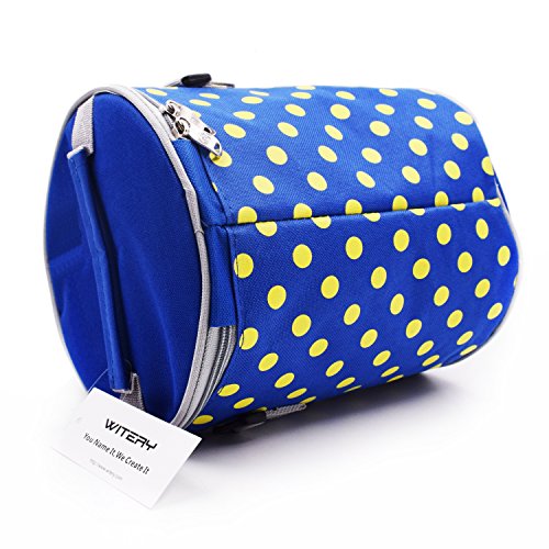 WITERY Thermal Cooler Insulated Lunch Bag, Zipper New Waterproof Nylon Lunch Bag Tote Insulated Thermal / Insulated Cooler Lunch Box Sack Picnic Storage Carry Case Pouch Tote Bag Lunch Kit - Thumbnail 6