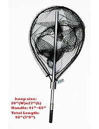 kufa Deportes fc7052 Retractable Red de aterrizaje de aluminio con malla, 20 x 27" de hule 41   65" 22"