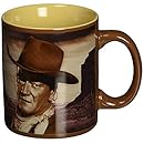 Vandor 15161 John Wayne " A Man's Got To Do" 12 oz Ceramic Mug, Brown