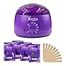 Wax Warmer, Hair Removal Waxing Kit, Zooson Electric Wax Heater with 4 Hard Wax Beans and 10 Wax Applicator Sticks