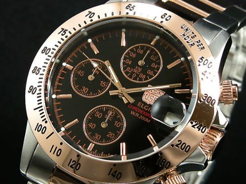Amazon エルジン Elgin 腕時計 クロノグラフ Fk1184pg B メンズ 国内正規品 メンズ腕時計 腕時計 通販
