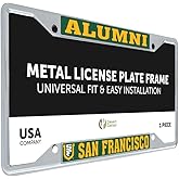 Desert Cactus University of San Francisco Car Accessories Dons Metal License Plate Frame and Tag Holder for Front or Rear of Car (Alumni)