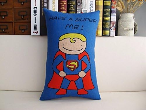 pillow decorative sofa cover couch designer side bed Superman Saying