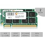 4GB KIT 2 x 2GB Toshiba Satellite Pro A300-2C5 A300-2C8 A300-2CT Ram Memory by CENTERNEX