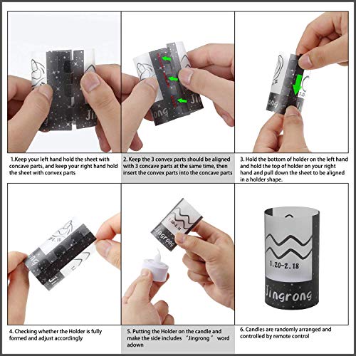 image for Jingrong Tea Lights, Flameless LED Tea Lights Candles with Remote Cont