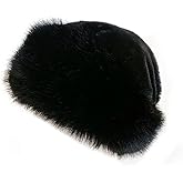 Women Winter Faux Fur Bucket Hat Warm Cap Fluffy Warm Hat for Women Teens Girls