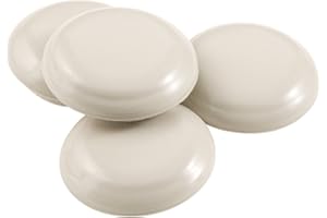 SUPER SLIDERS SuperSliders Self-Stick Furniture Sliders for Carpeted Surfaces (4 piece) - 1-1/4" Linen - Round SuperSliders,Beige