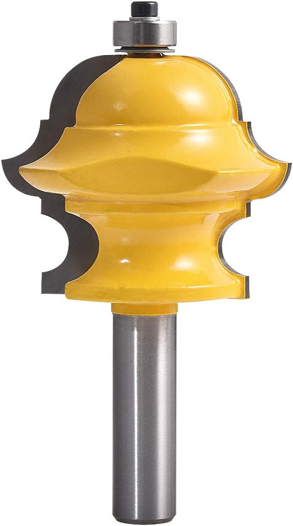 KATUR Classical and Bead Molding and Edging Router Bit, Multi-Profile Bit with 1/2 Inch Shank