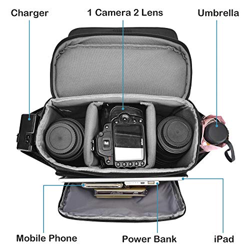CADeN Camera Bag Case Shoulder Messenger Crossbody Bag Compatible for