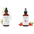 PURA D'OR 4 Oz Vitamin E Oil Blend 70,000 IU & Rosehip Seed Oil Hair Relaxer 100% Pure Cold Pressed USDA Certified All Natural Moisturizer For Anti-Aging, Acne Scar Treatment, Gua Sha Massage