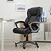 YAMASORO Leather Office Chair High Back Computer Gaming Desk Chair Executive Ergonomic Lumbar Support Black