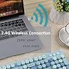 Colorful-Computer-Wireless-Keyboard-Mouse-Combos-Cute-Keyboard-and-Mouse-Set-Typewriter-Flexible-Keys-Office-Full-Sized-Keyboard-24GHz-Dropout-Free-Connection-and-Optical-Mouse-Blue Colorful Computer Wireless Keyboard Mouse Combos, Cute Keyboard and Mouse Set, Typewriter Flexible Keys Office Full…