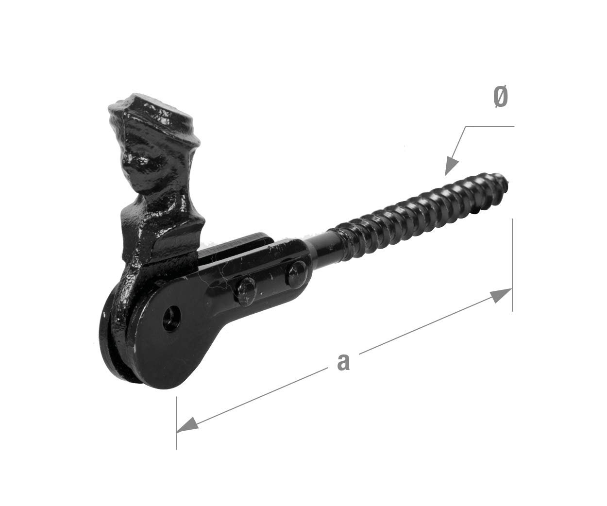 CQFD Shepherdess Head Shutter Stop for Screwing 120 mm