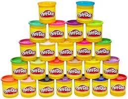 Play-Doh Modeling Compound 24-Pack Case of Colors (Amazon Exclusive), Non-Toxic, Assorted Colors, 3-Ounce Cans