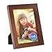 RPJC 4x6 inch Picture Frame Made of Solid Wood High Definition Glass for Table Top Display and Wall Mounting Photo Frame Brown