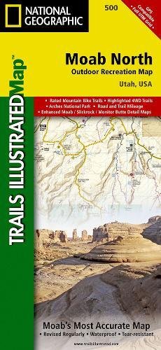 Moab North (National Geographic Trails Illustrated Map (500)) (Best Mountain Bike For 500)