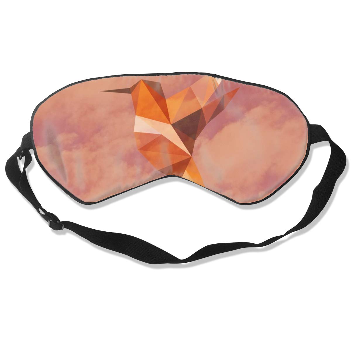 100% Silk Sleep Eye Mask, Geometry Bird Night Sleep Mask, Meditation With Adjustable Straps, Blocks Light, Suitable For Sleeping Travel Work Naps