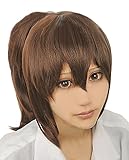 Cfalaicos Spirited Away Ogino Chihiro Cosplay Costume Wig + Ponytail + Free Wig Cap
