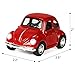 Toy Diecast Car Play Vehicles, Pull Back Action with Lights and Sounds 1:38 - iPlay, iLearn (Red)