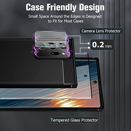 [2+2 Pack] Samsung Note 20 Ultra Screen Protector, 2 Pack Camera Lens